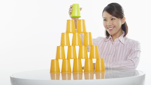 This is you at the top... look at how big your down line is...